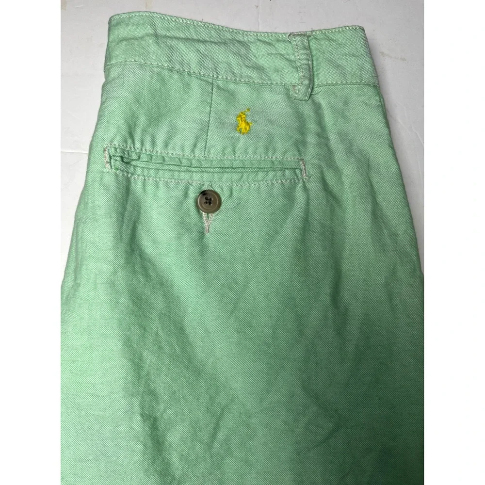 Boys Mint Green Oxford Pants Straight‎ Leg Polo Ralph Lauren 14